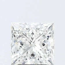 Lab Grown 2.01 Ct PRINCESS Cut IGI Certified CVD Diamond E Color VVS2 Clarity