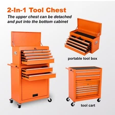 Rolling Tool Storage Cabinet Metal Tool Cart Tool Chest Tool Box for Garage