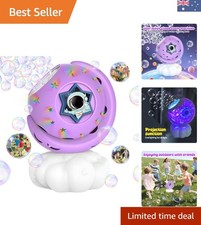 Outdoor Bubble Machine with Colorful Lights – The Perfect Gift for Toddlers