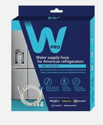 WPRO Kit tubo e raccordi universale collegamento filtro acqua per frigo americano
