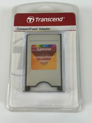 Transcend CompactFlash Adapter TSOMCF2PC Sealed Distressed Packaging NEW