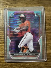 2023 Bowman Chrome Aqua Pink Wave Refractor /125 Anderson De Los Santos #BCP-207