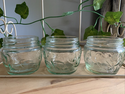 Muschelschalenschalen mit Glasdruck 3er Set