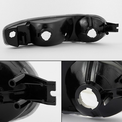 Fit 00-06 GMC Yukon Denali XL Replacement Black Bumper Signal Lights LH+RH Lamps - Picture 2 of 3