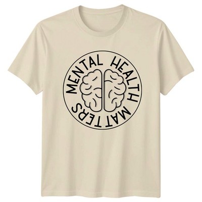 T-Shirt Mental Health Matters Brain Graphic Erwachsene Unisex