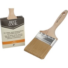 Best Look 4 In. Polyester Staining & Waterproofing Stain Brush 772282 Best Look