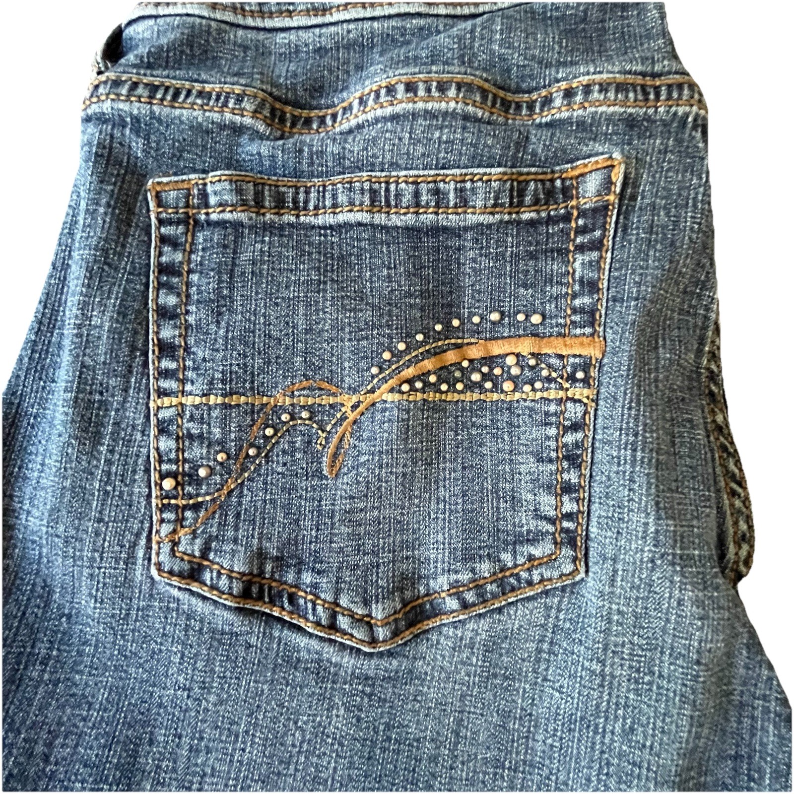 Aura By Wrangler Women's Jeans Instantly Slimming Bootcut Size 10 A Autumn Gold image 8