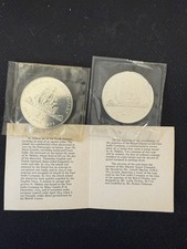 COINS BULLION - ROYAL MINT Sealed 1oz Solid Silver Proof 1973 ST HELENA 25 P -x2