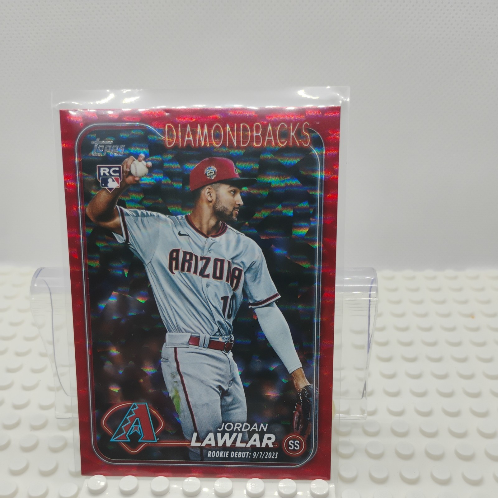 2024 Topps Update Red Foil #US41 Jordan Lawlar RC /199 Diamondbacks