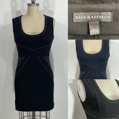 Rock & Republic Size 6 Studded Dress Sleeveless rock and roll party club sexy
