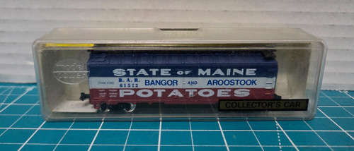 MODEL POWER N SCALE FREIGHT CARS State of Maine Potatoes Bangor 61572 | Zustand: Used
