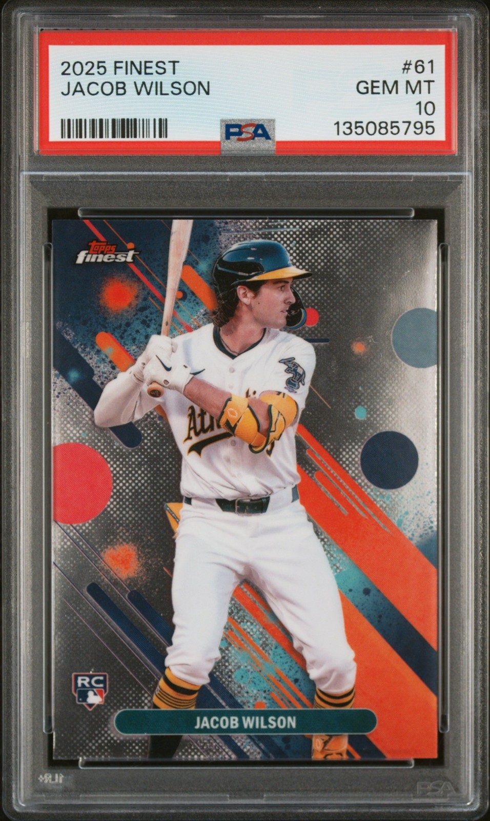 2025 Topps Finest Jacob Wilson (RC) #61 PSA-10