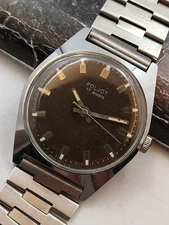 Vintage Original Soviet Mechanical Wrist Watch Poljot Flight 1970s Ussr