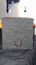 10 inch Subwoofer box carpet outside box is a peeled SUBWOOFER NOT INCLUDED