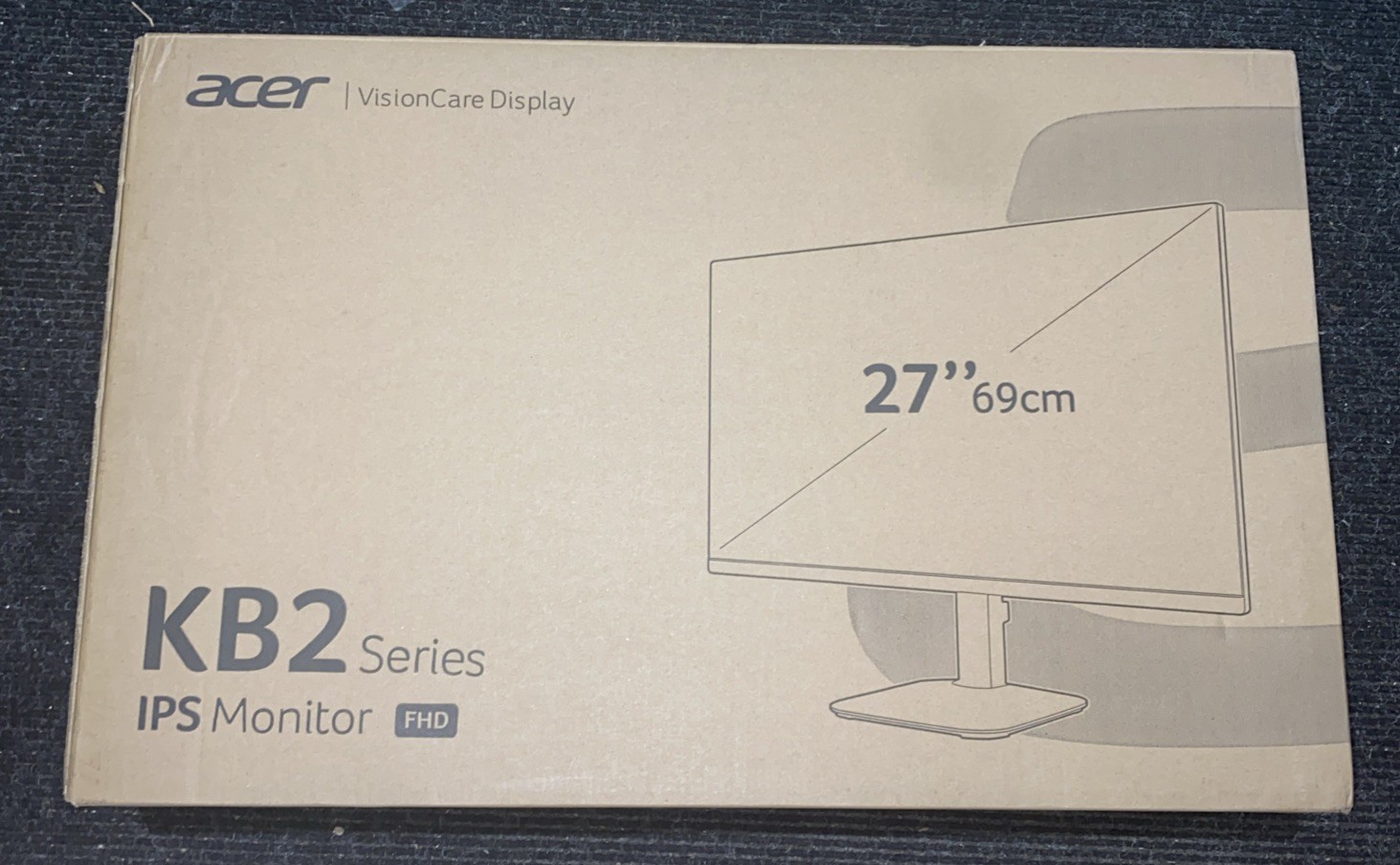 acer 27 Inch Monitor- KB272-27 Inch FHD IPS (1920 x 1080) Display, Up to 120H