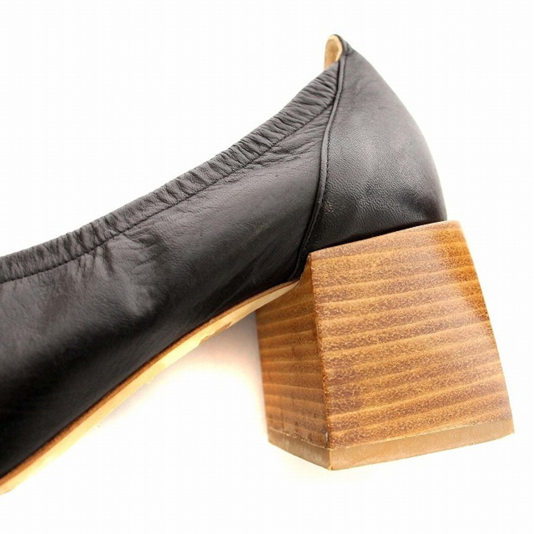 PERRICO PELLICO SUNNY PUMPS LEATHER CHUNKY HEEL 37 BLACK G PERRICO PELLICO SUNNY PUMPS LEATHER CHUNKY HEEL 37 BLACK G