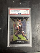 2018 Panini Select Baker Mayfield Rookie Card Psa 10. rookie card picture