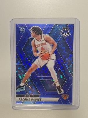 2024-25 Mosaic #203 Pacôme Dadiet RC Blue Fastbreak 84/85 Rookie Color Match