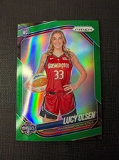 2025 Panini Prizm WNBA Lucy Olsen Green Prizm SP #145 (V) Mystics