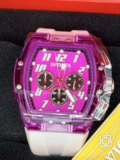 Invicta S1 Rally Kinesia Anatomic 47mm Men's Watch Purple White Strap 50079 New