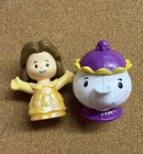 Disney Mini Figure Lot: Ariel & Flounder, Belle & Mrs. Potts, Elsa — photo 2