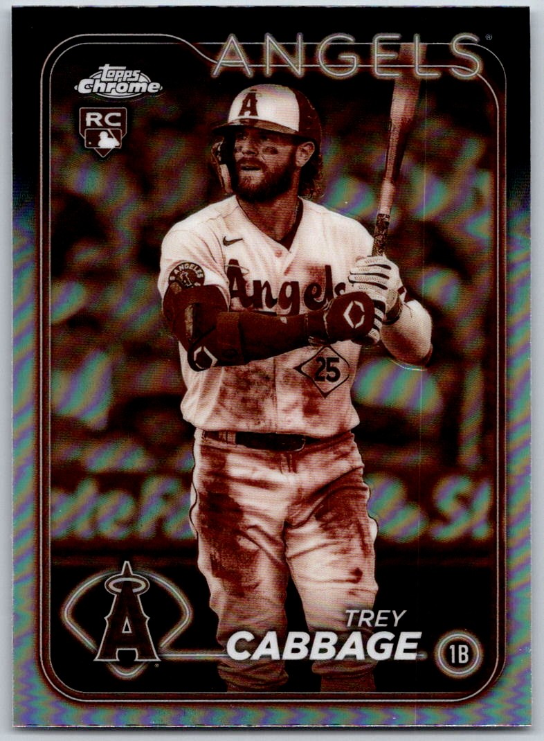2024 Topps Chrome #226 Trey Cabbage Sepia Refractors Rookie