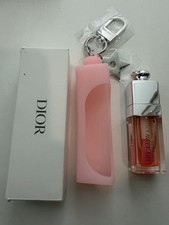 Llavero con soporte de aceite DIOR Addict Lip Glow rosa nuevo en caja 2026 + aceite para labios #001