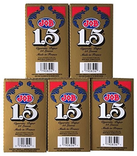 1.5 Rolling Papers, 5 Pack Bundle, 120 Paper Leaves Total - Picture 3 of 5