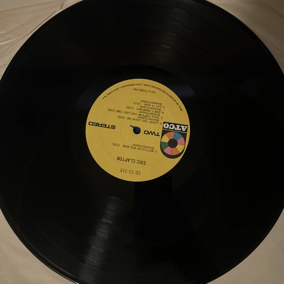 Eric Clapton Self Titled Debut Vinyl LP 1970 1st Press ATCO SD 33-329 Shrink Ex - Image 3 of 3
