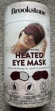 BROOKSTONE Hot  Cold Therapy Heated Eye Mask For Stress Relief ROSE Scent NIB