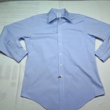 Brooks Brothers 1818 Non-Iron Slim Fit Dress Shirt Size 16-33 Cotton