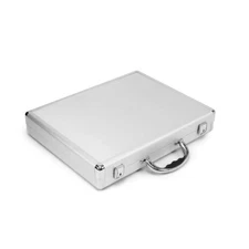 12.25 in. Smooth Aluminum Portfolio Case in Silver SVP14112