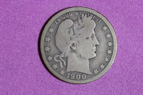Estate Find 1900 O Barber Quarter Dollar #K60120