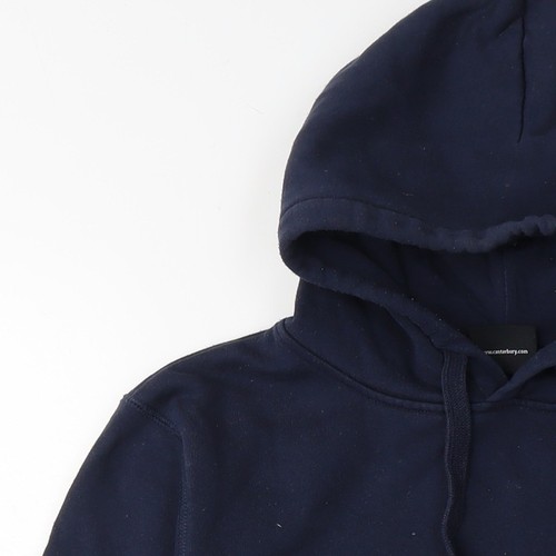 Canterbury Men's Blue Pullover Hoodie, Size M, Logo Accent - Picture 12 of 12