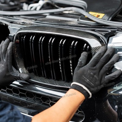 Carbon Fiber M Performance Front Kidney Grilles For 2015-2019 BMW F16 X6 M F86