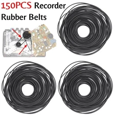 150PCS Square Rubber Drive Belt For Cassette Player Recorder Repair Replacement