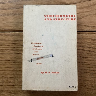 Stoichiometry & Structure By M.J. Sienko  Pb 1964