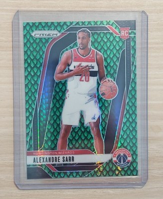 2024-25 Panini Prizm - Alexandre Sarr #264 Jade Dragon Scale Prizm /48 (RC)