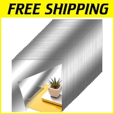Flexible Non-Glass Mirror Sheets - 12x12" 30 Pack
