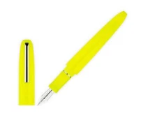 Scribo Piuma Fountain Pen in Art (Fluorescent Yellow) 14K Flexible Gold Nib - Fi