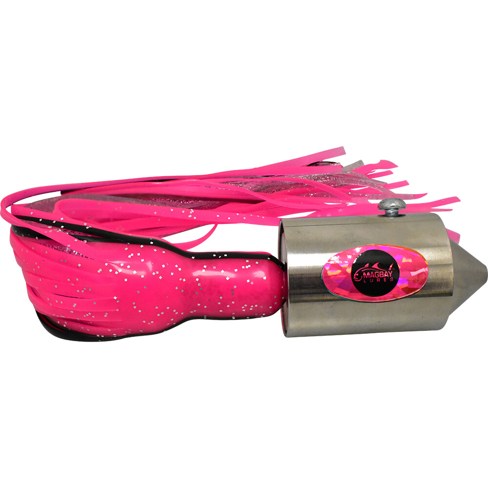 MagBay Cencero Style Wahoo Lure - High Speed Trolling Lure With Rattler Head, Rigged With Hook
