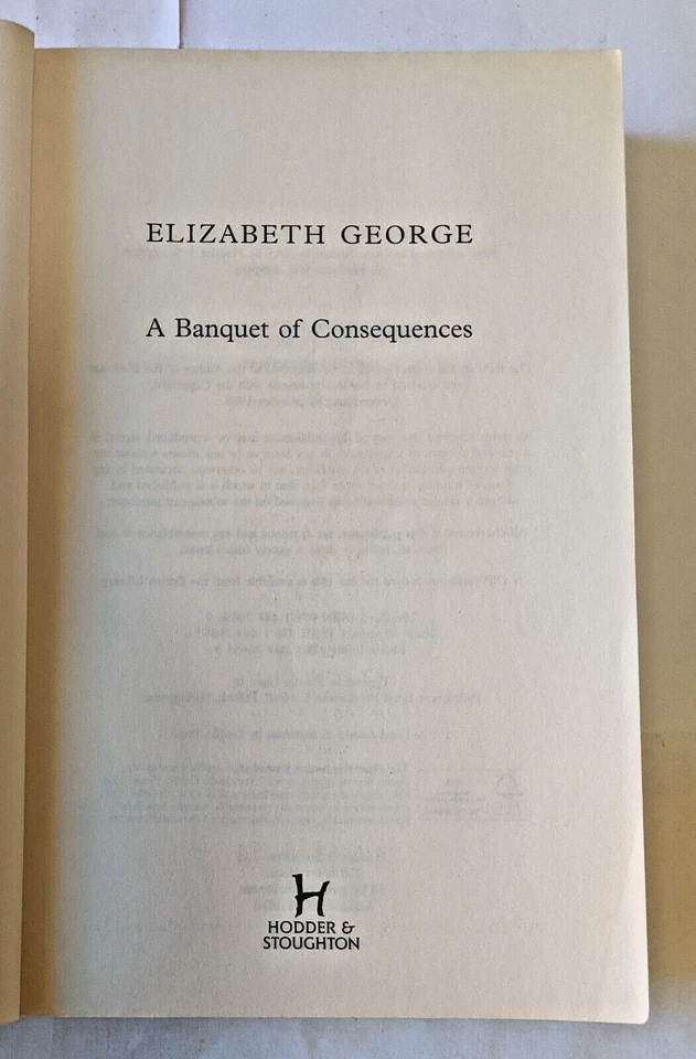 A Banquet Of Consequences By Elizabeth George Inspector Lynley Paperback Book - image 3 of 4