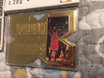 1998 Upper Deck Michael Jordan Gold Retirement Card 22 KT K Gold