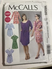 McCalls 6520 Easy Dresses & Belt Sewing Pattern/18W-24W/Uncut