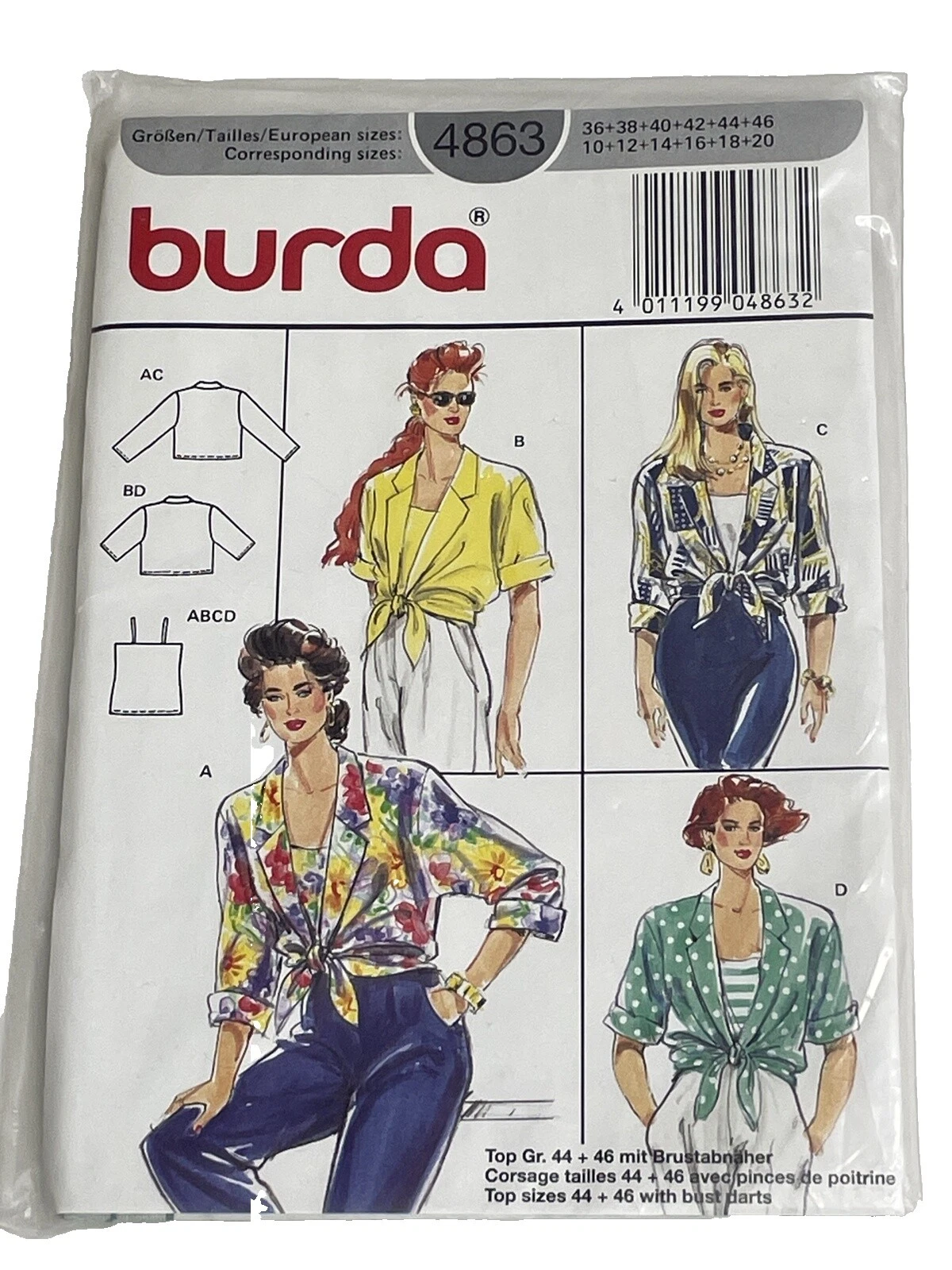 Patrones de costura Burda hembra