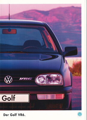 VW GOLF 3 VR 6, 07/ 1995, 32-seitiger Hauptprospekt, deutsch, neuwertig, TOP!