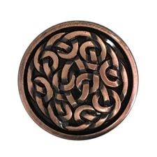 WESTERN HORSE SADDLE LEATHERCRAFT TACK COPPER COLOR CELTIC CONCHO 1" SCREW BACK 