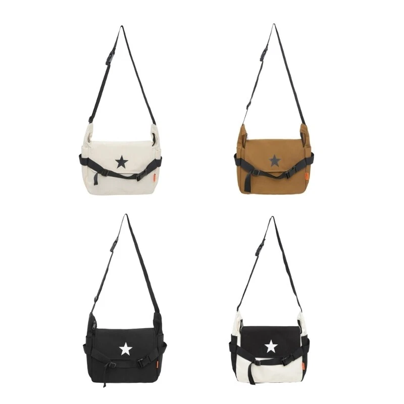 Large Shoulder Bag for Student Messenger Bag Japanese-Style Large Postman Bag