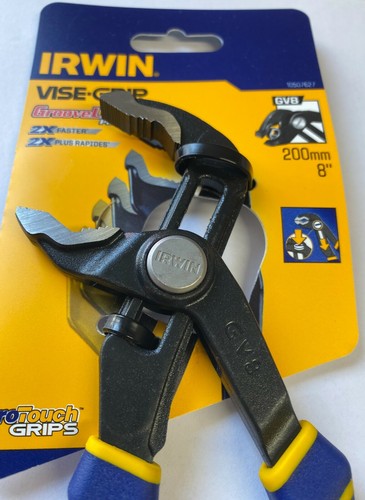 Irwin Vise-Grip GV8 Groovelock Water Pump Pliers with Protouch Grip 8" / 200mm - Picture 3 of 4