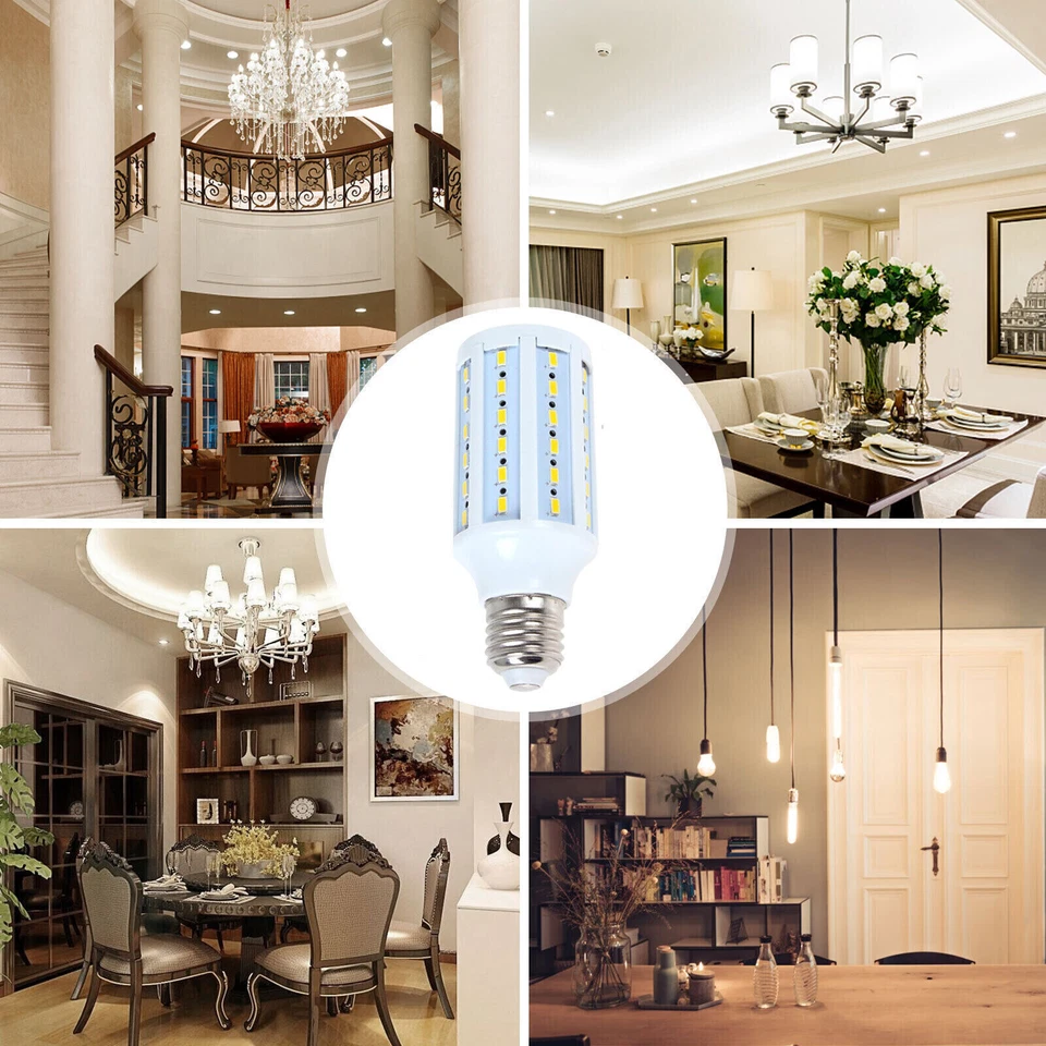 6/10PCS E26 E27 LED Corn Light Bulb 12W 110V Workshop Garage Lamp 6500K Daylight - Image 4 of 4